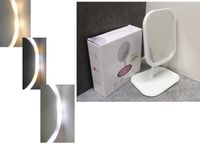 lusterko lustro led prostokątne 28 x 18 cm BIAŁE jednostronne  ZYT-50501