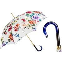 Luksusowy Parasol Pasotti Wiosenne Kwiaty Acetatu Handmade Włochy