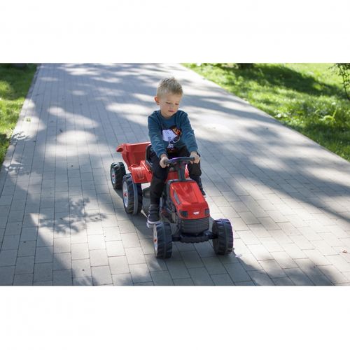 WOOPIE Traktor na Pedały Farmer GoTrac MAXI z Przyczepą Ciche Koła na Arena.pl