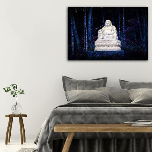 Obraz na płótnie - Canvas, Budda w lesie 60x40 na Arena.pl
