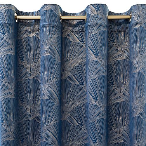 Zasłona gotowa na przelotkach GOJA 140x250 Pierre Cardin Eurofirany granatowy na Arena.pl