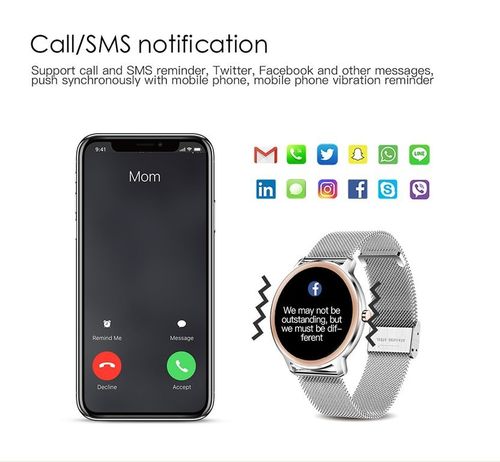 SMARTWATCH DAMSKI Rubicon RNBE66 - WŁASNE TARCZE (sr014a) na Arena.pl