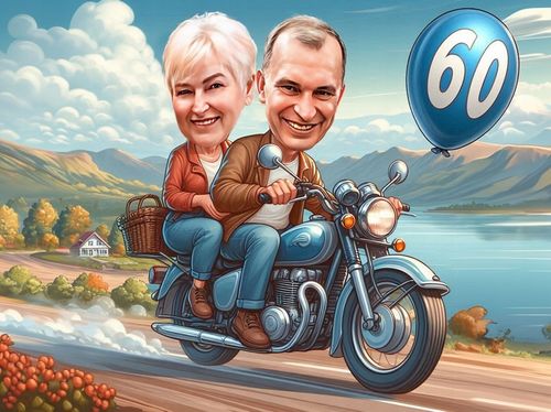 Karykatura A3 ze zdjęcia prezent rocznica urodziny 18natka ramka GRATIS na Arena.pl