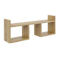 Półka wisząca, minimalistyczna, 90x18x32 cm, dąb artisan, mat | TYLETEGOTU