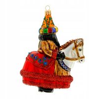 BOMBKI CHOINKOWE SZKLANE Lajkonik 15cm