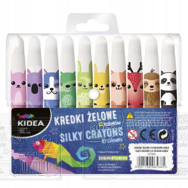 Kredki Żelowe 10Kol Kidea 5385 zdjęcie 12