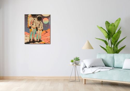 Obraz 60x70cm Astrounauci Kosmonauci na Arena.pl
