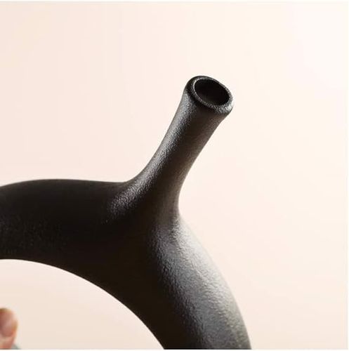 Wazon na kwiaty Ceramiczny Minimalistyczny Czarny na Arena.pl