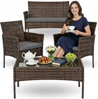 MEBLE OGRODOWE NA TARAS BALKON ZESTAW MEBLI OGRODOWYCH STOL I KRZESLA