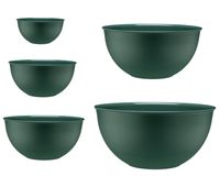 Zestaw 5 misek kuchennych Molly zielony ciemny