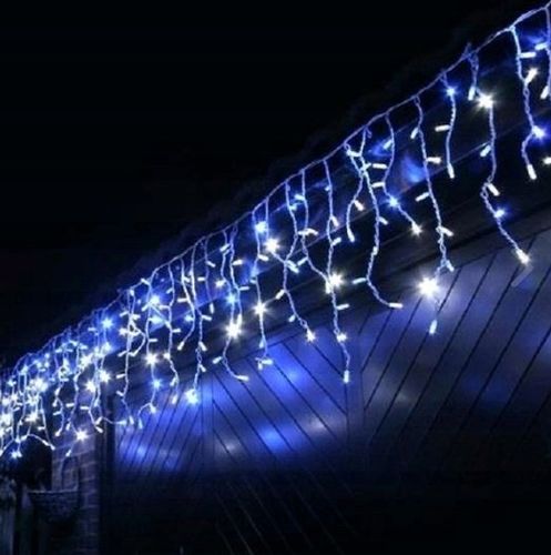 LAMPKI SOPLE KURTYNA 100 LED 6 m + ISKRA FLASH GRUBE na Arena.pl