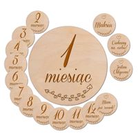 Personalizowane Tabliczki do zdjęć miesiącami do sesji zdjęciowej na roczek