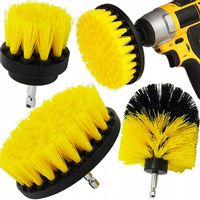 SZCZOTKI SPRZĄTAJĄCE CZYSZCZĄCE NA WIERTARKĘ WKRĘTARKĘ PADY NYLONOWE ZESTAW