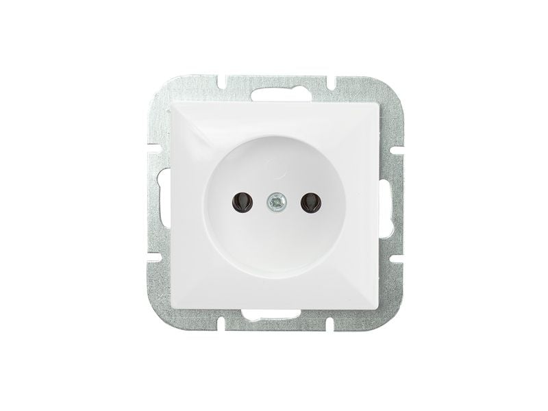 PERŁA GNIAZDO POJEDYNCZE P/T B/U BIAŁE - E+9000155 zdjęcie 1