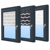 Roleta Dzień Noc w Kasecie ANTRACYT FALE VEGAS