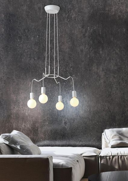 Basso zwis 4x40W E27 biały matowy zdjęcie 3