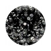 CEKINY BŁYSZCZĄCE 6MM 10G CZARNE B170 BREWIS