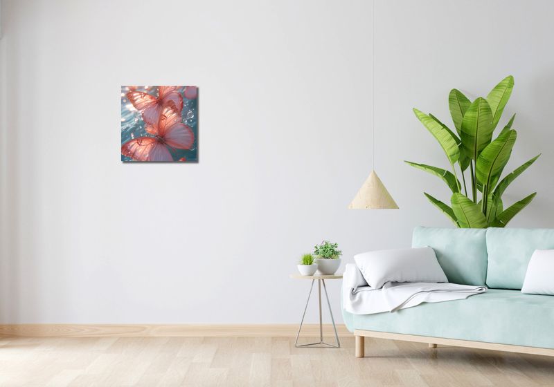 Obraz 40x40cm Świetliste Motyle zdjęcie 2