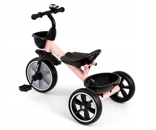 Rowerek Trójkołowy dziecięcy biegowy +2 lata Milly Mally Bobby RÓŻOWY na Arena.pl