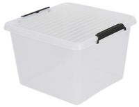 POJEMNIK PRZECHOWYWANIE POKRYWA 32 LITRY TRANSPARENTNY HOLLY