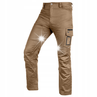 NEO SPODNIE ROBOCZE MIX&MATCH CANVAS BRĄZOWE ROZM S/48 280G/M2 81-287-1-S