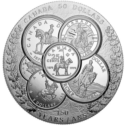 Canada: Curated Coin Colletion - RCMP $50 Srebro 2023 Proof Ultra High Relief Coin na Arena.pl
