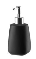 Dozownik ceramiczny do mydła PASTELLO czarny matowy 400 ml