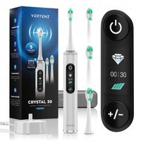 Szczoteczka Soniczna do zębów VERTENZ Wymienne Końcówki USB INDUKCJA White