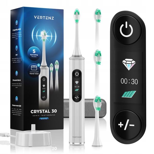 Szczoteczka Soniczna do zębów VERTENZ Wymienne Końcówki USB INDUKCJA White zdjęcie 1