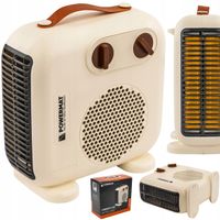 GRZEJNIK TERMOWENTYLATOR ELEKTRYCZNY FARELKA PIONOWY POZIOMY TERMOSTAT 2 kW