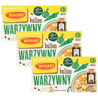 Winiary Bulion warzywny 60 g (6 sztuk) x 3 sztuki