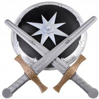 miecze + tarcza ochronna zestaw dla rycerza za3937