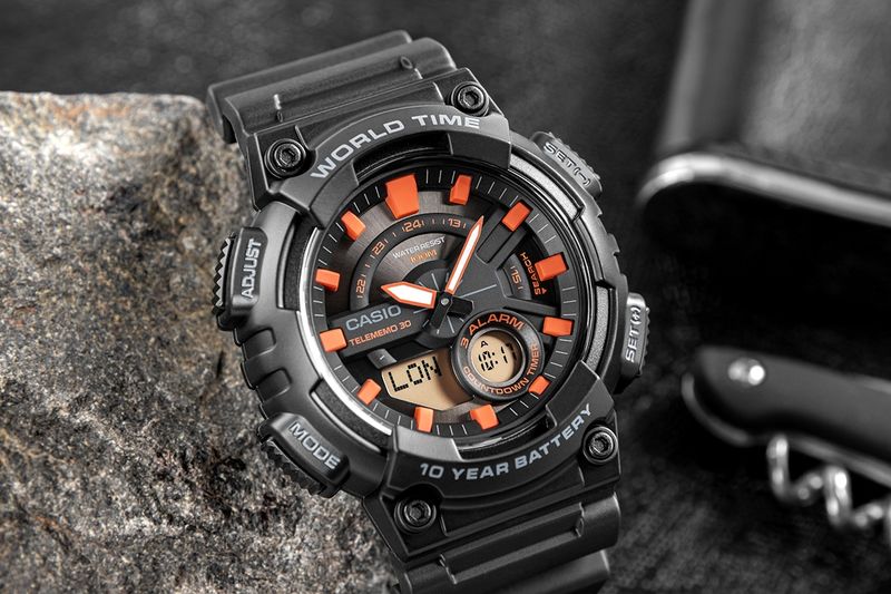 zegarek męski casio gerton aeq-110w-1a2vdf + box zdjęcie 5