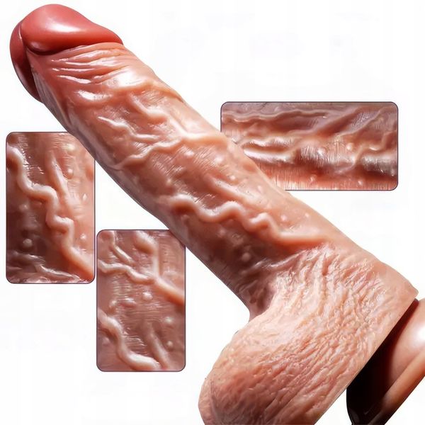 Realistyczne Dildo Penis Podgrzewany Ruch Posuwisto Rotacyjny Sex Wibrator zdjęcie 16