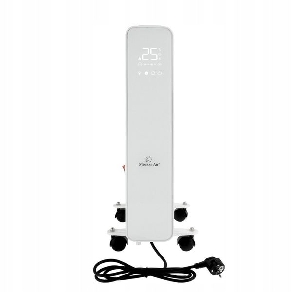 Grzejnik olejowy elektryczny Mission Air OSLO white 2500W biały WIFI TIMER zdjęcie 3