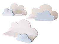 Półki chmurki zestaw 3x półka chmurka Moli Premium 3 x wybór koloru dekorów