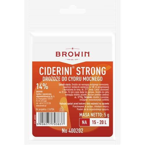 Drożdże do Cydru STRONG- 5 g na Arena.pl