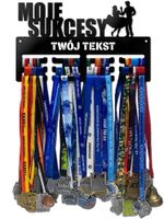 Wieszak na medale MOJE SUKCESY twoje imię dowolny tekst 257.3