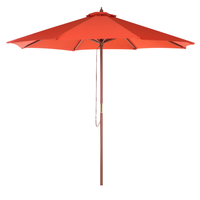 Parasol ogrodowy ø 270 cm czerwony TOSCANA