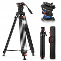 Profesjonalny Statyw Filmowy do Filmowania VIDEO Głowica Olejowa K&F 192cm