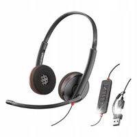 Słuchawki POLY Plantronics Blackwire C3220 mikrofon konsultant USB-C+USB-A