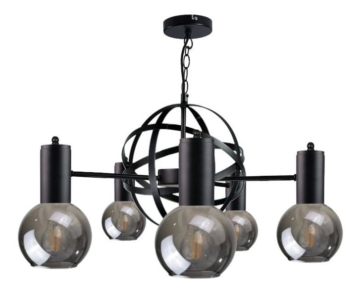 Żyrandol 5xE27 PLANET BLACK zdjęcie 1