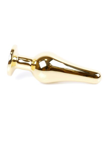 Plug-Jewellery Gold Butt Plug- Pink zdjęcie 4