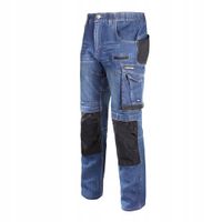 Spodnie robocze męskie jeansowe stretch elastan 340g Lahti Pro L40510 M