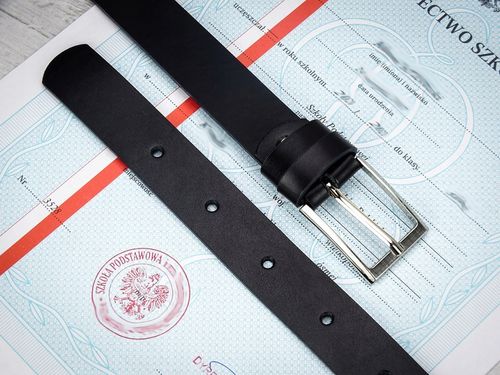 Pasek do spodni dla CHLOPCA komunijny skórzany na Arena.pl