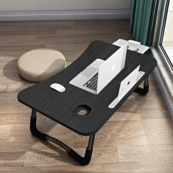 Stolik pod laptopa 60 x 40 cm czarny. zdjęcie 5
