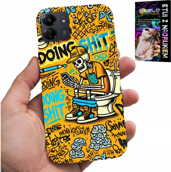 ETUI DO XIAOMI POCO C65 - DOING SHIT KOŚCIOTRUP NA KIBLU CASE zdjęcie 1
