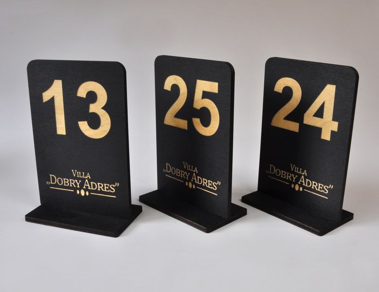 numerek numerki z logo na stolik do restauracji 10x15cm 10szt zdjęcie 5