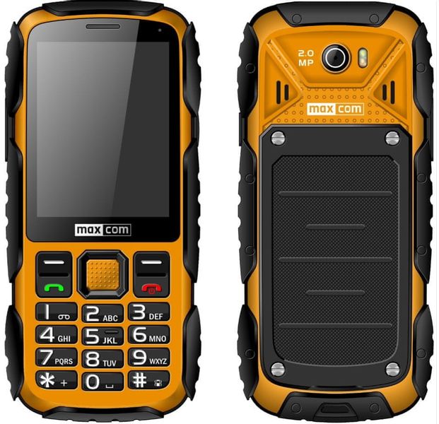 Wzmacniany Pancerny Telefon Maxcom Mm920 Strong Żółty Ip67 zdjęcie 1