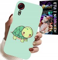 ETUI DO SAMSUNG GALAXY XCOVER 7 - SŁODKIE ŻÓŁWKI WZORY DLA DZIECI + SZKŁO